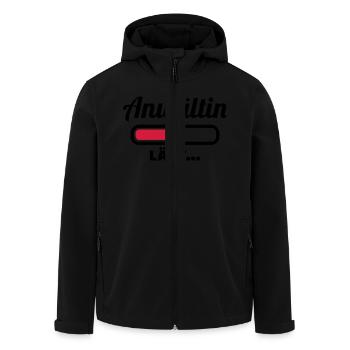 Anwältin - Recycelte Männer Softshell-Jacke von Stanley/Stella - Schwarz - Vorne - AI Model Male 185 light (185cm)