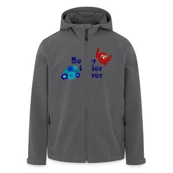 Bester Polier ever - Maurer Bau Baurabeiter - Recycelte Männer Softshell-Jacke von Stanley/Stella - Schwarz - Vorne - AI Model Male 185 light (185cm)