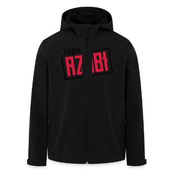 azubi 100 prozent - Recycelte Männer Softshell-Jacke von Stanley/Stella - Schwarz - Vorne - AI Model Male 185 light (185cm)
