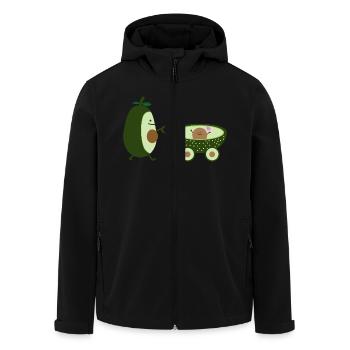 Avocat comme mère marchante (b) - Veste softshell homme en polyester recyclé Stanley/Stella - noir - Devant - AI Model Male 185 light (185cm)
