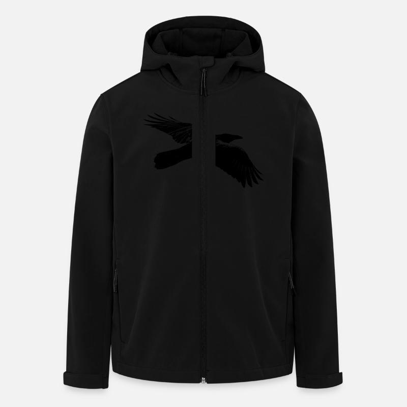 Raven - Men’s Recycled Softshell Jacket by Stanley/Stella - black