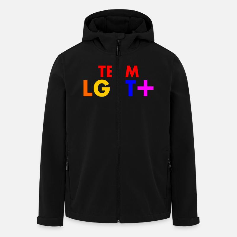 Lgbt - Men’s Recycled Softshell Jacket by Stanley/Stella - black