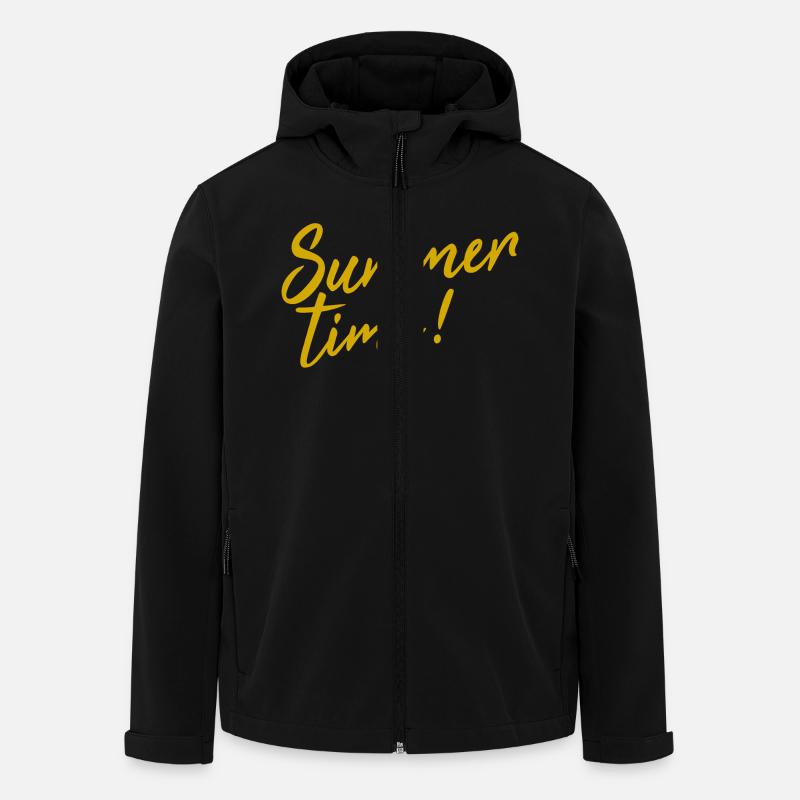 Summer time! - Recycelte Männer Softshell-Jacke von Stanley/Stella - Schwarz