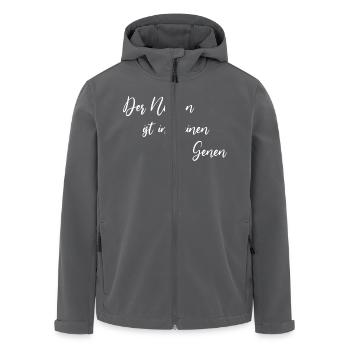 Norden genen - Recycelte Männer Softshell-Jacke von Stanley/Stella - Schwarz - Vorne - AI Model Male 185 light (185cm)