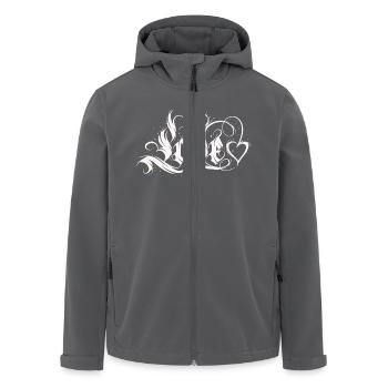 Liebe Zitate amore Blumen Frauen Mädchen Mode weiblich - Recycelte Männer Softshell-Jacke von Stanley/Stella - Schwarz - Vorne - AI Model Male 185 light (185cm)