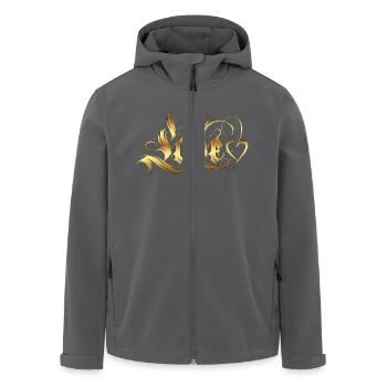 Love Quotes amore Flowers Women girl fashion female - Men’s Recycled Softshell Jacket by Stanley/Stella - black - Front - AI Model Male 185 light (185cm)
