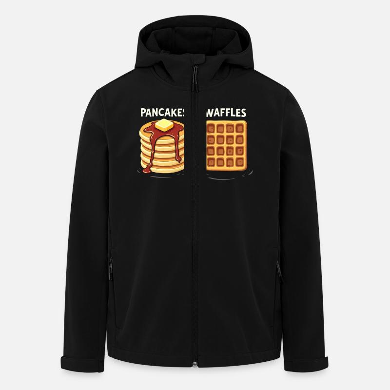 Crêpes et gaufres - Veste softshell homme en polyester recyclé Stanley/Stella - noir