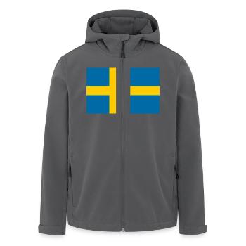 Sweden - Men’s Recycled Softshell Jacket by Stanley/Stella - black - Front - AI Model Male 185 light (185cm)