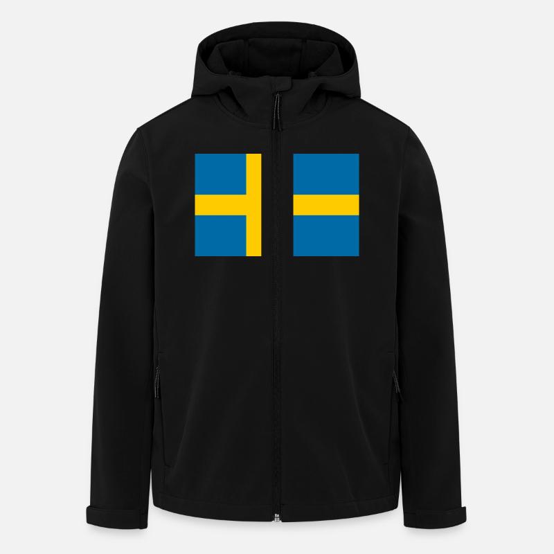 Suède - Veste softshell homme en polyester recyclé Stanley/Stella - noir