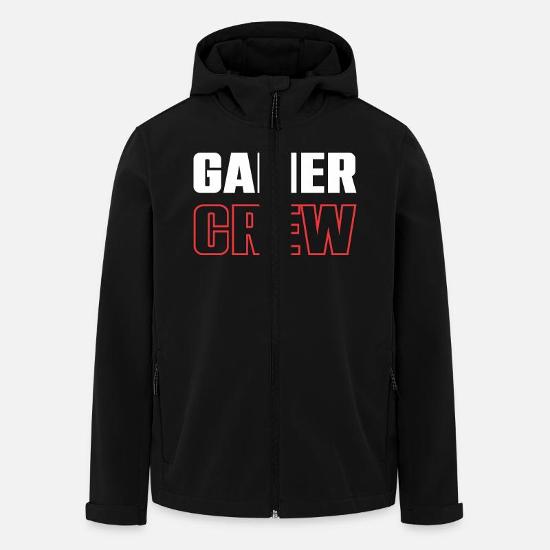 Gamer Crew - Recycelte Männer Softshell-Jacke von Stanley/Stella - Schwarz
