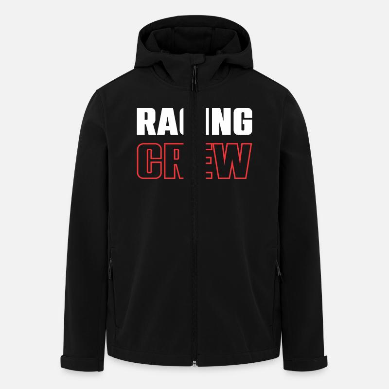 Équipage de course - Veste softshell homme en polyester recyclé Stanley/Stella - noir