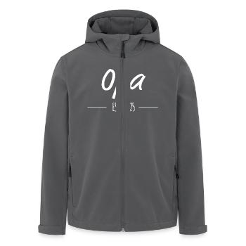 Opa Est. 2025 – Stolzer Opa seit 2025 - Recycelte Männer Softshell-Jacke von Stanley/Stella - Schwarz - Vorne - AI Model Male 185 light (185cm)