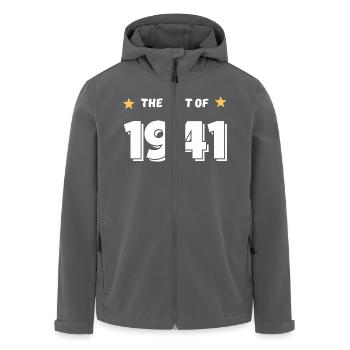 Best of 1941 - Veste softshell homme en polyester recyclé Stanley/Stella - charbon - Devant - AI Model Male 185 light (185cm)