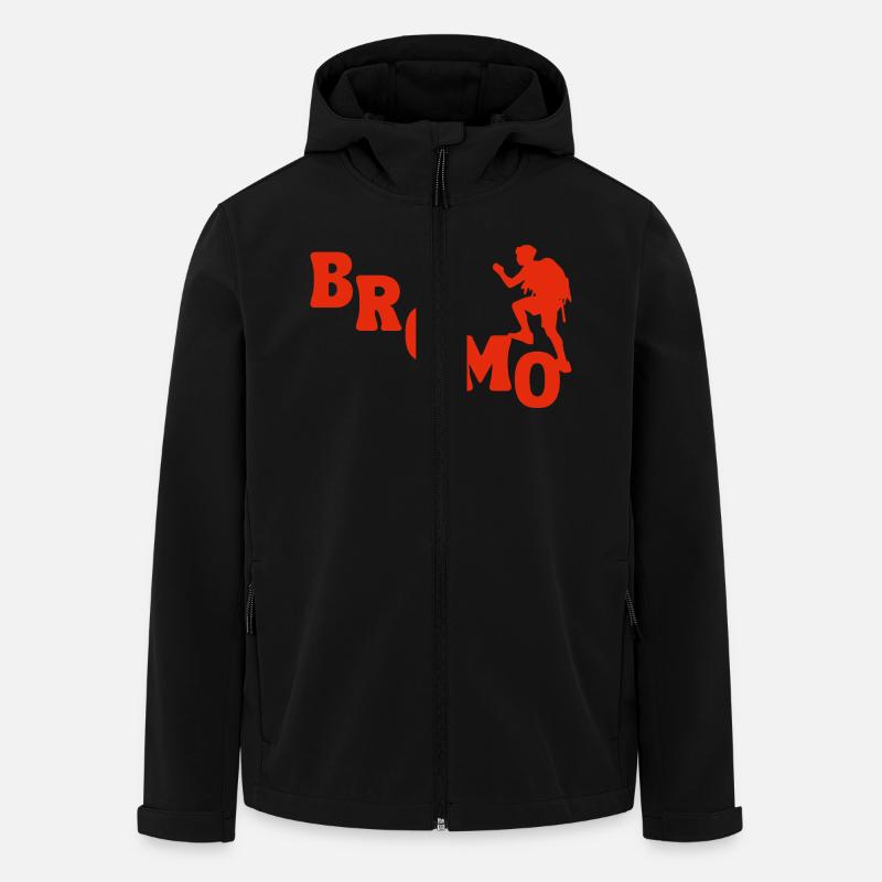 Mount Bromo Indonesia - Men’s Recycled Softshell Jacket by Stanley/Stella - black