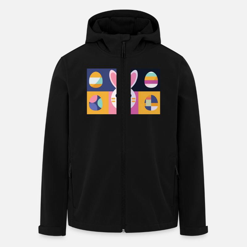 Easter Bunny No.12 - Men’s Recycled Softshell Jacket by Stanley/Stella - black