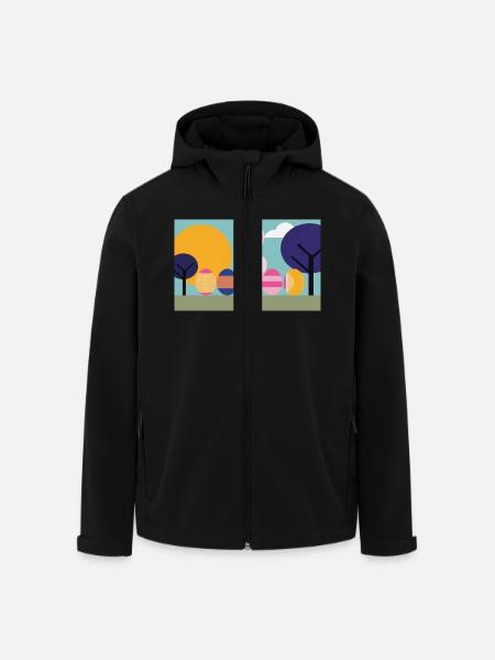 Easter Bunny No.07 - Men’s Recycled Softshell Jacket by Stanley/Stella - black
