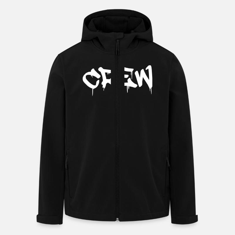 crew - Men’s Recycled Softshell Jacket by Stanley/Stella - black