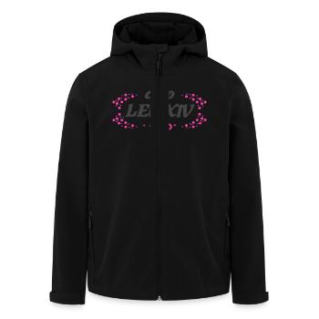 ciao Leo XIV - Recycelte Männer Softshell-Jacke von Stanley/Stella - Schwarz - Vorne - AI Model Male 185 light (185cm)