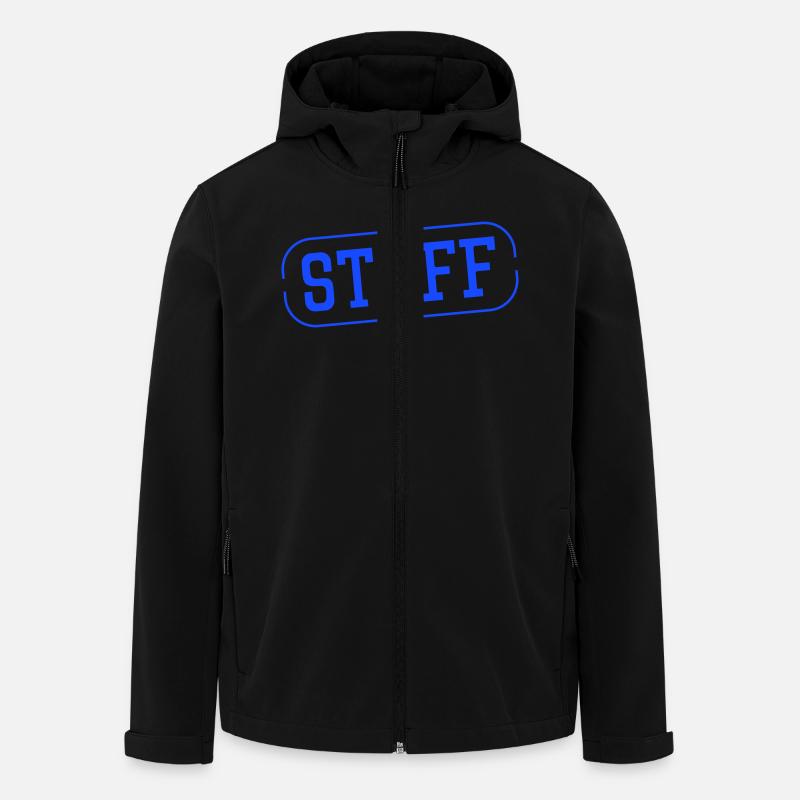 staff - Recycelte Männer Softshell-Jacke von Stanley/Stella - Schwarz