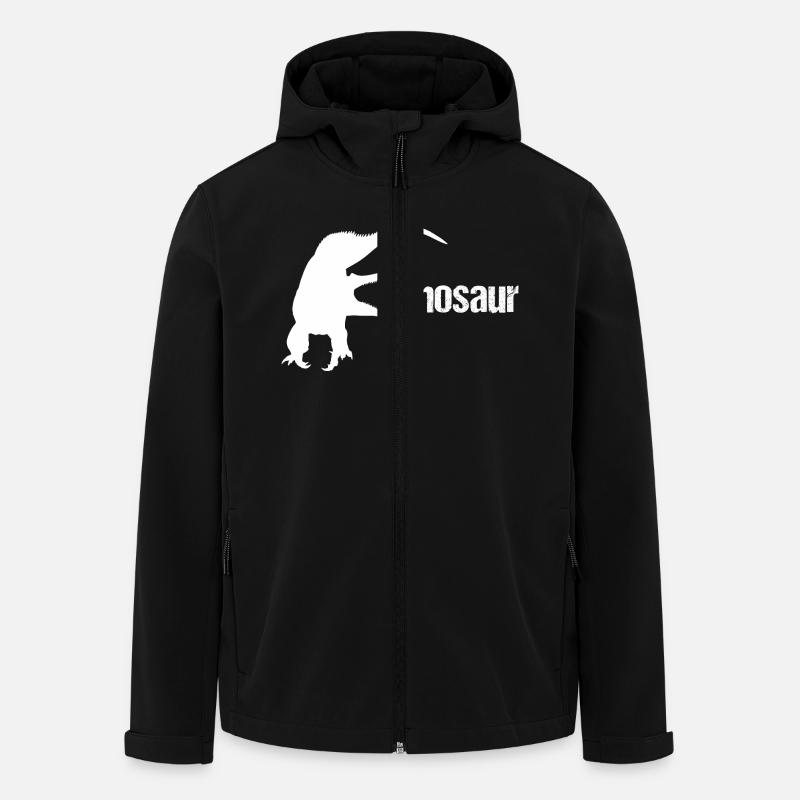 Dinosaur Lizard - Dino - Men’s Recycled Softshell Jacket by Stanley/Stella - black