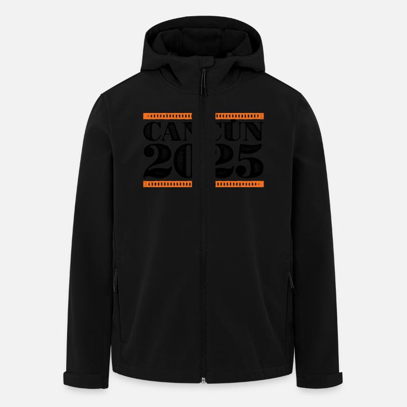 Cancun 2025 - Recycelte Männer Softshell-Jacke von Stanley/Stella - Schwarz