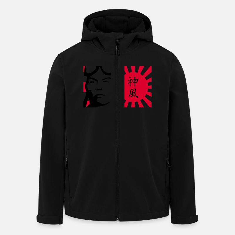 kamikaze- divine wind - Recycelte Männer Softshell-Jacke von Stanley/Stella - Schwarz