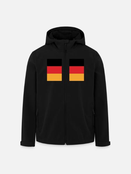 Germany - Men’s Recycled Softshell Jacket by Stanley/Stella - black
