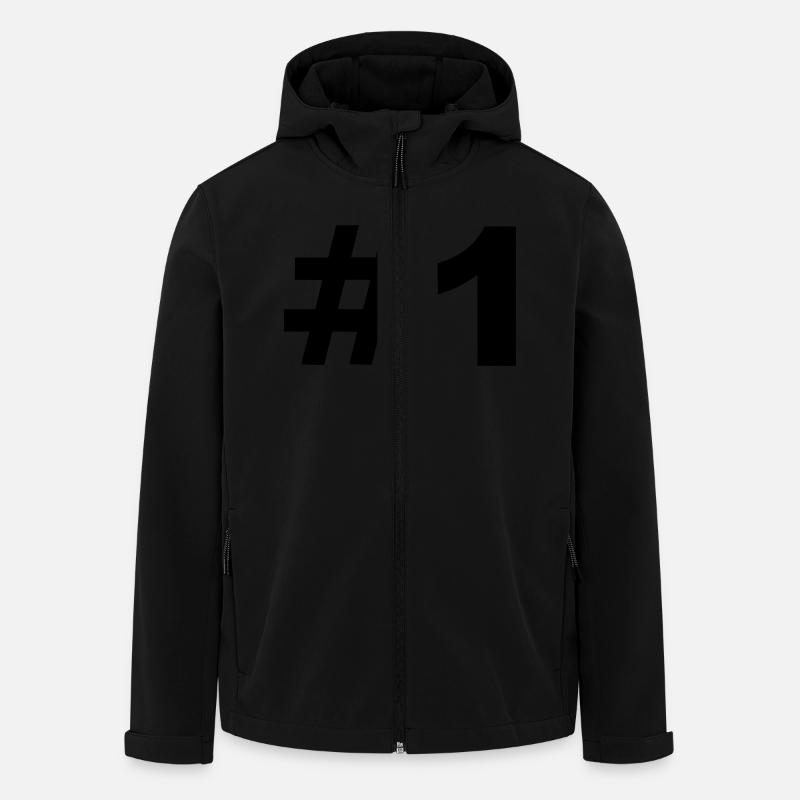 Number 1 - Veste softshell homme en polyester recyclé Stanley/Stella - noir