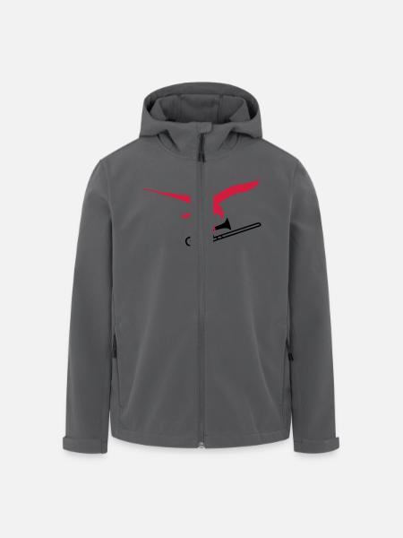 eagle trombone - Veste softshell homme en polyester recyclé Stanley/Stella - noir