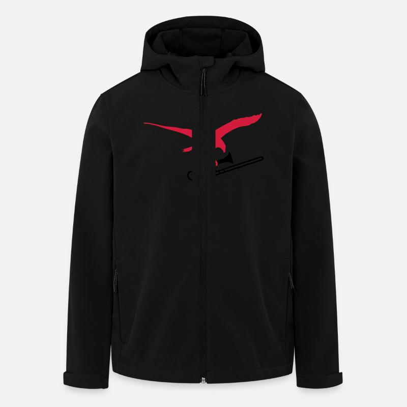 eagle trombone - Men’s Recycled Softshell Jacket by Stanley/Stella - black
