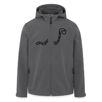 wurm - Recycelte Männer Softshell-Jacke von Stanley/Stella - Schwarz - Vorne - AI Model Male 185 light (185cm)