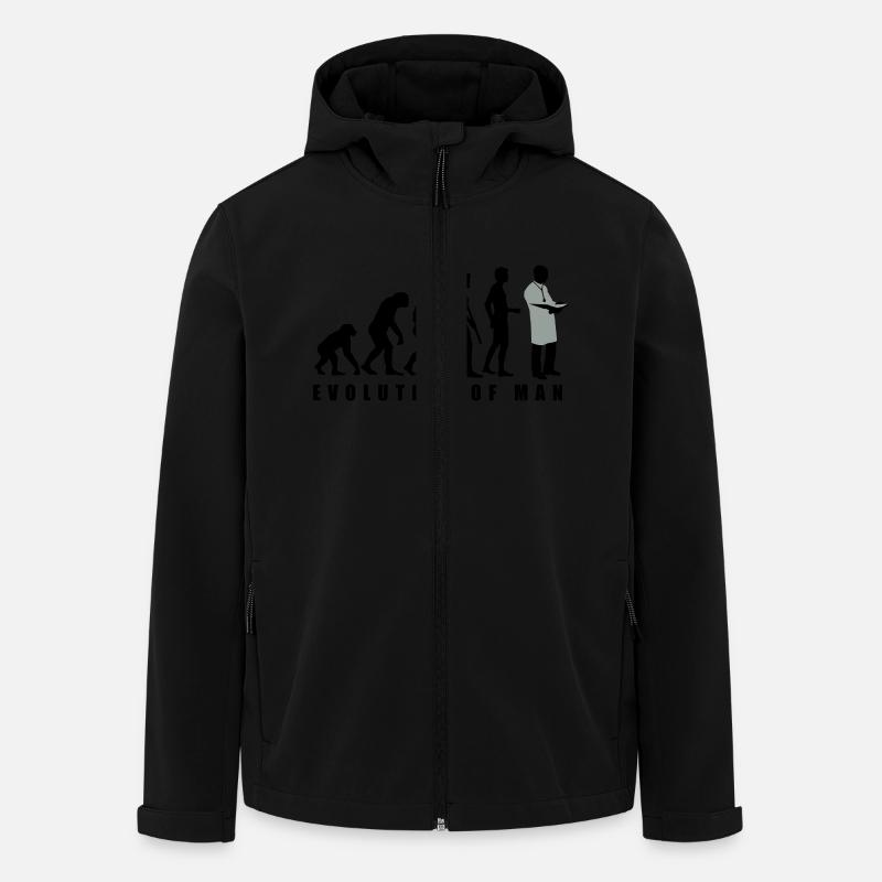 evolution_arzt_2c - Men’s Recycled Softshell Jacket by Stanley/Stella - black