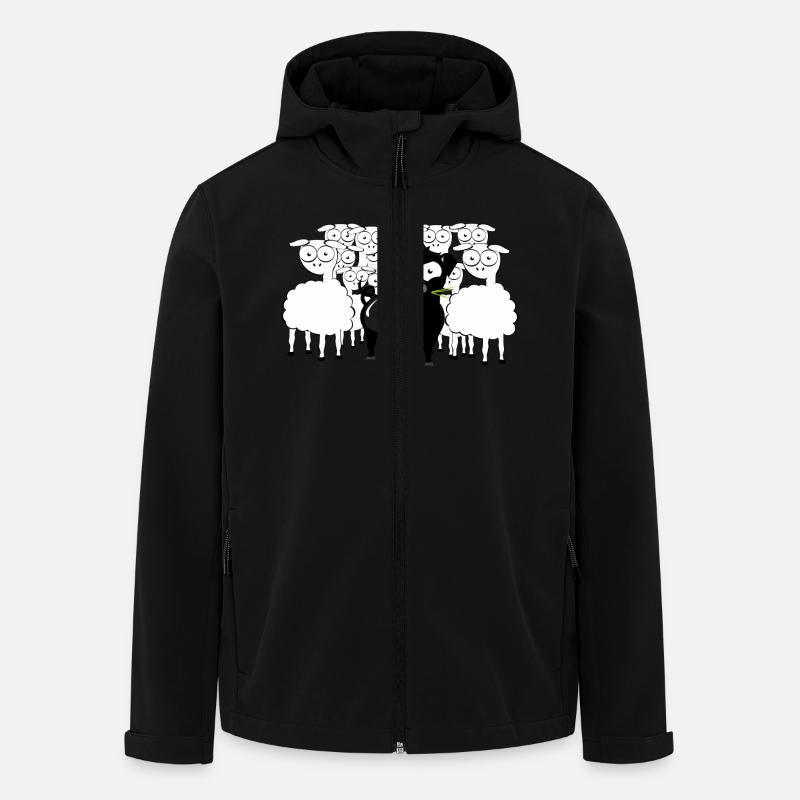 Schwarzes Schwein - Recycelte Männer Softshell-Jacke von Stanley/Stella - Schwarz