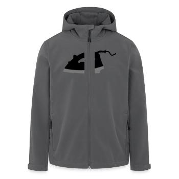 Bügeleisen - Recycelte Männer Softshell-Jacke von Stanley/Stella - Schwarz - Vorne - AI Model Male 185 light (185cm)