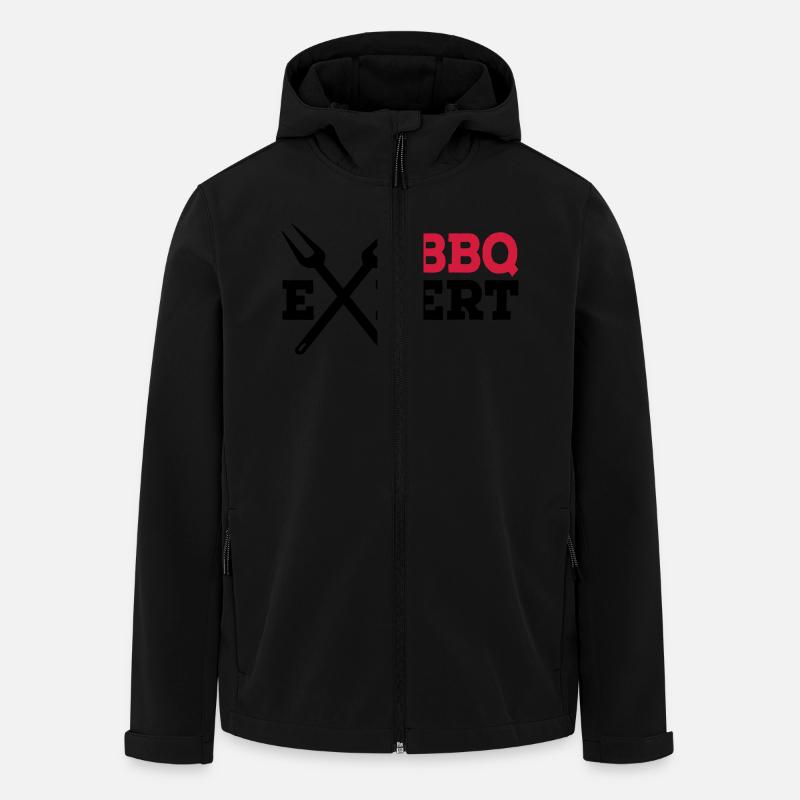 Grill - Recycelte Männer Softshell-Jacke von Stanley/Stella - Schwarz