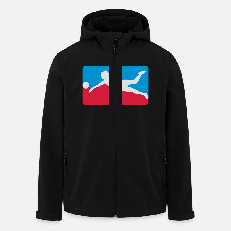 Volleyball - Recycelte Männer Softshell-Jacke von Stanley/Stella - Schwarz