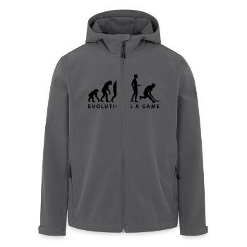 evolution_herren_hockey_b_1c - Recycelte Männer Softshell-Jacke von Stanley/Stella - Schwarz - Vorne - AI Model Male 185 light (185cm)