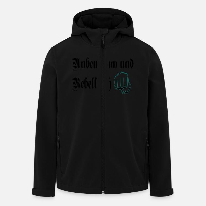 unbeugsan rebellisch - Recycelte Männer Softshell-Jacke von Stanley/Stella - Schwarz