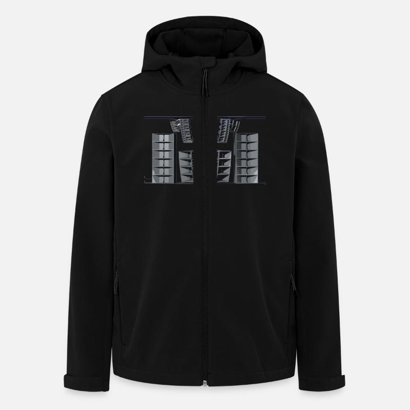 sound system - Men’s Recycled Softshell Jacket by Stanley/Stella - black