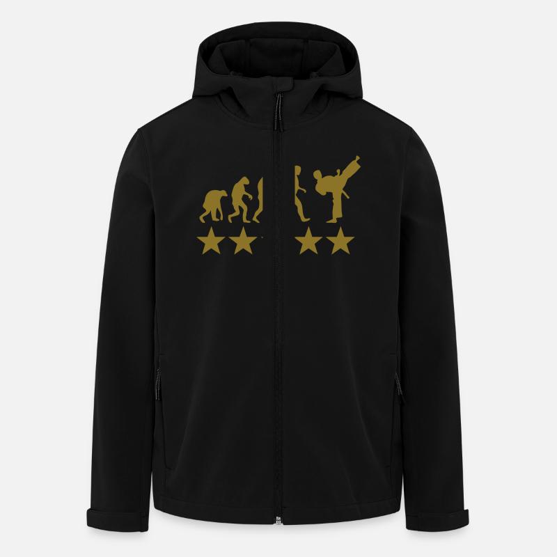 fight evolution - Recycelte Männer Softshell-Jacke von Stanley/Stella - Schwarz
