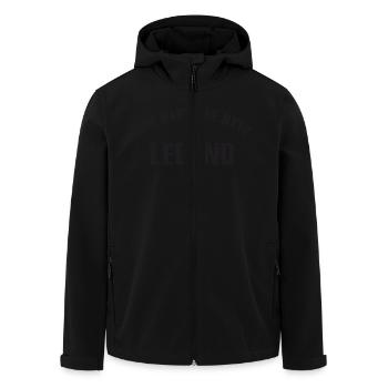 The Man The Myth The Legend - Men’s Recycled Softshell Jacket by Stanley/Stella - black - Front - AI Model Male 185 light (185cm)