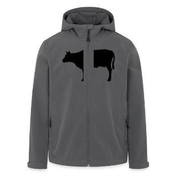Vache - Veste softshell homme en polyester recyclé Stanley/Stella - noir - Devant - AI Model Male 185 light (185cm)