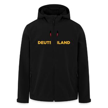 National Flag Of Germany - Men’s Recycled Softshell Jacket by Stanley/Stella - black - Front - AI Model Male 185 light (185cm)