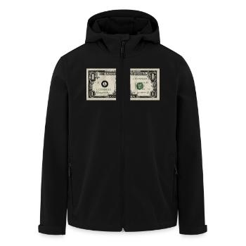 SHISHA-DOLLAR - Recycelte Männer Softshell-Jacke von Stanley/Stella - Schwarz - Vorne - AI Model Male 185 light (185cm)