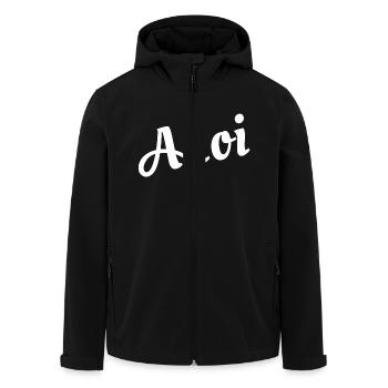 Ahoi - Recycelte Männer Softshell-Jacke von Stanley/Stella - Schwarz - Vorne - AI Model Male 185 light (185cm)