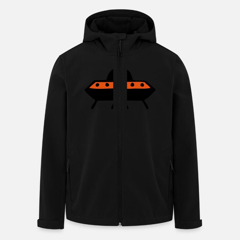ufo4 - Recycelte Männer Softshell-Jacke von Stanley/Stella - Schwarz