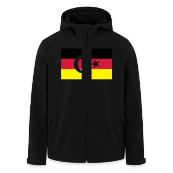 Allemagne Turquie - Veste softshell homme en polyester recyclé Stanley/Stella - noir - Devant - AI Model Male 185 light (185cm)