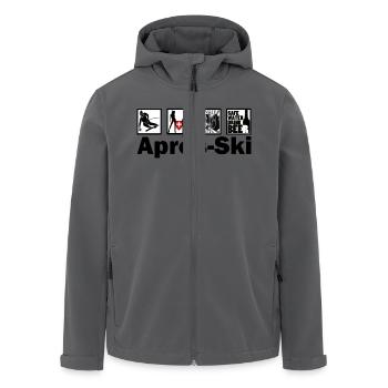 Apres-ski - Veste softshell homme en polyester recyclé Stanley/Stella - noir - Devant - AI Model Male 185 light (185cm)