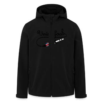 Union Jack - Veste softshell homme en polyester recyclé Stanley/Stella - noir - Devant - AI Model Male 185 light (185cm)