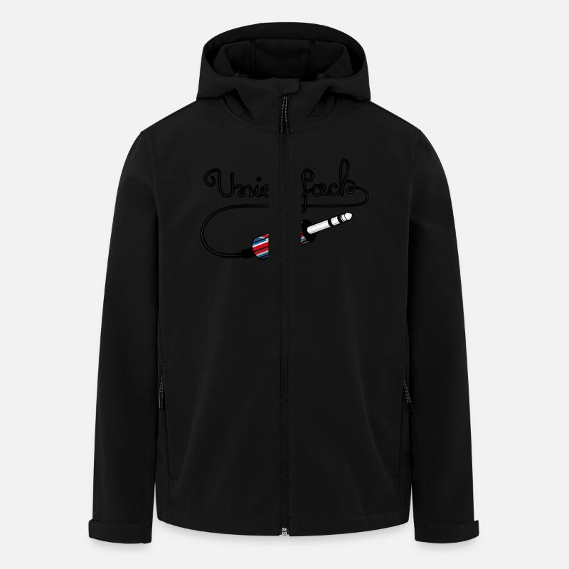 Union Jack - Veste softshell homme en polyester recyclé Stanley/Stella - noir